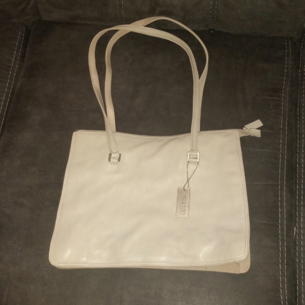 Like new Reaction Kenneth Cole bone leather tote.